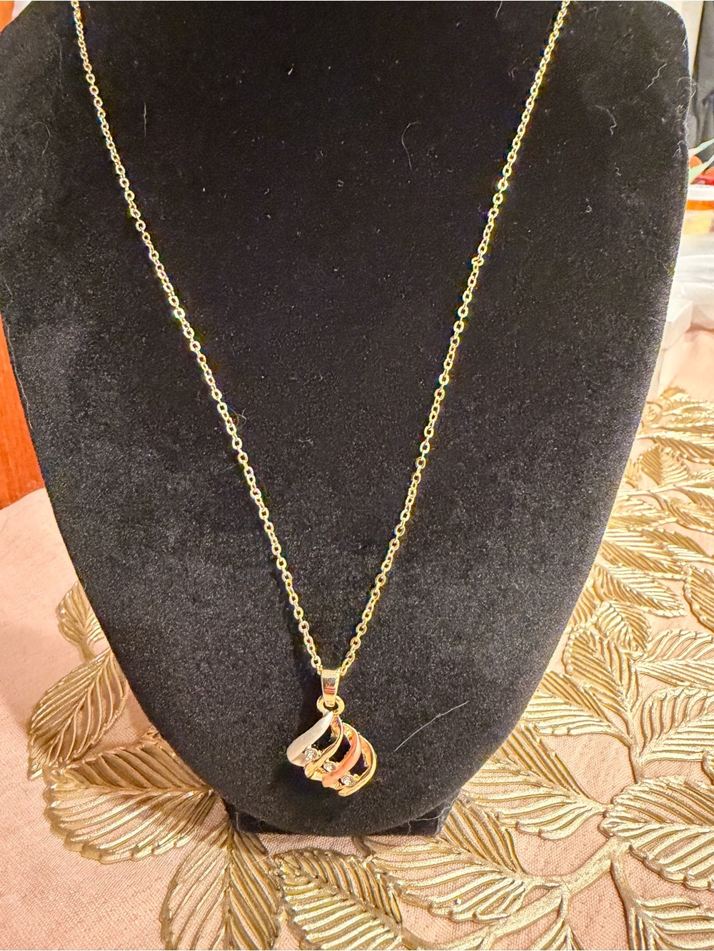 Gold-Tone Multi-Band Pendant Necklace - Elegant Women’s Jewelry